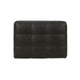 Ashley Lenie Ottoman Tufted Details Dark Gray Real and Faux Leather 34 Inch BM331808