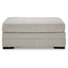 Ashley Shelyn Accent Ottoman Bench Modern Light Sand Gray Polyester 43 Inch BM331812