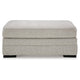 Ashley Shelyn Accent Ottoman Bench Modern Light Sand Gray Polyester 43 Inch BM331812