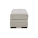 Ashley Shelyn Accent Ottoman Bench Modern Light Sand Gray Polyester 43 Inch BM331812