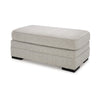 Ashley Shelyn Accent Ottoman Bench Modern Light Sand Gray Polyester 43 Inch BM331812