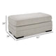 Ashley Shelyn Accent Ottoman Bench Modern Light Sand Gray Polyester 43 Inch BM331812