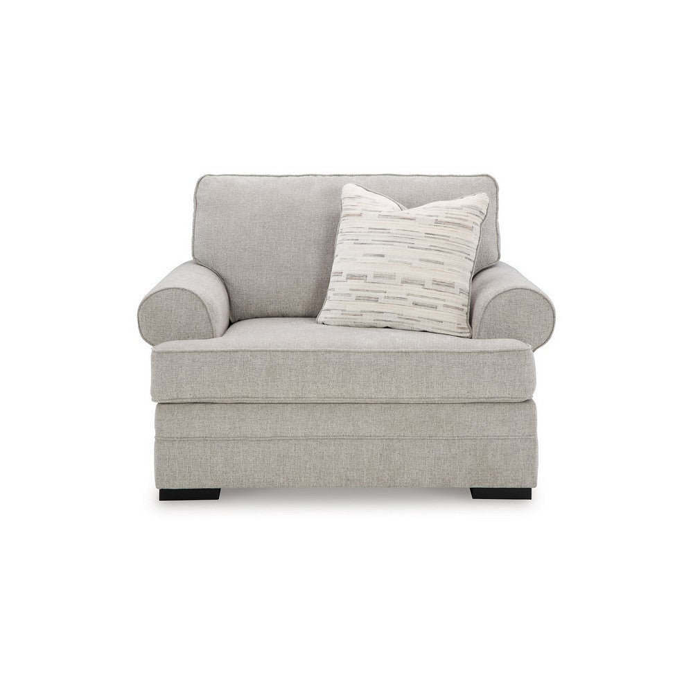 Ashley Shelyn Oversized Chair Accent Pillow Sand Gray Textures Polyester BM331814