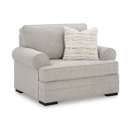 Ashley Shelyn Oversized Chair, Accent Pillow, Sand Gray Textures Polyester