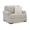 Ashley Shelyn Oversized Chair, Accent Pillow, Sand Gray Textures Polyester