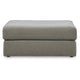 Ashley Aval Oversized Accent Ottoman 44 Inch Square Ash Gray Polyester BM331815
