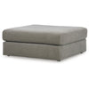 Ashley Aval Oversized Accent Ottoman 44 Inch Square Ash Gray Polyester BM331815