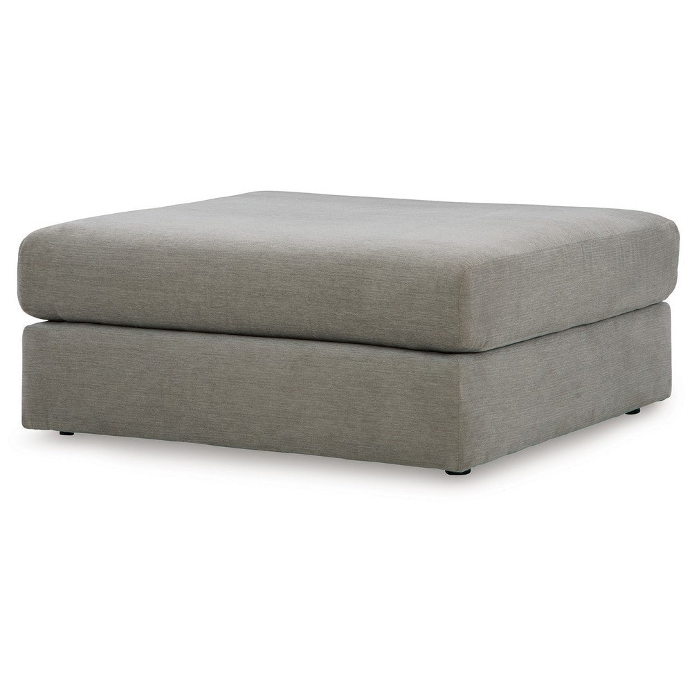 Ashley Aval Oversized Accent Ottoman 44 Inch Square Ash Gray Polyester BM331815