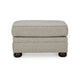 Ashley Gael Ottoman Soft Cushioned Gray Beige Polyester Dark Brown 31 Inch BM331823