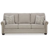 Ashley Gael Sleeper Sofa Queen Size Bed Gray Beige Polyester Memory Foam BM331827