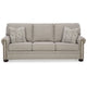 Ashley Gael Sleeper Sofa Queen Size Bed Gray Beige Polyester Memory Foam BM331827