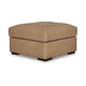 Ashley Bandy Oversized Ottoman Toffee Brown Genuine Leather 37 Inch Square BM331829