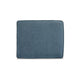 Ashley Caten Ottoman, Azure Blue Polyester, Black Low Profile Legs, 30 Inch