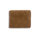 Ashley Tely Ottoman, Caramel Brown Faux Leather, Tapered Black Legs, 30 Inch