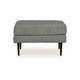Ashley Haez Ottoman Charcoal Gray Polyester Tapered Black Legs 30 Inch BM331837