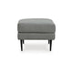 Ashley Haez Ottoman Charcoal Gray Polyester Tapered Black Legs 30 Inch BM331837