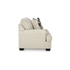 Ashley Burgess Loveseat, Quartz Beige Polyester, 2 Throw Pillows, 70 Inch