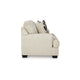 Ashley Burgess Loveseat, Quartz Beige Polyester, 2 Throw Pillows, 70 Inch