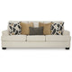 Ashley Burgess Sofa Quartz Beige Polyester 5 Accent Throw Pillows 97 Inch BM331841