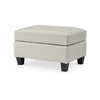 Ashley Geno Ottoman Modern Coconut Beige Leather and Faux Leather 33 Inch BM331858