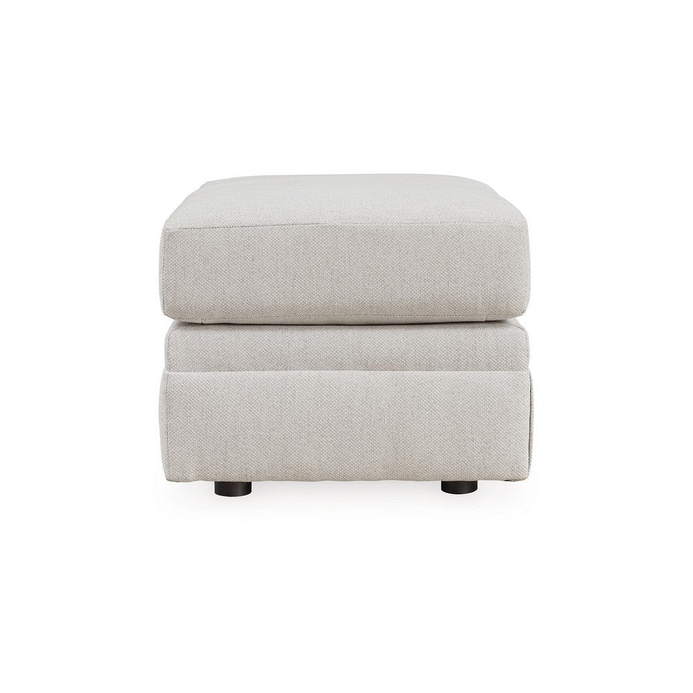 Ashley Maite Ottoman Modern Chalk Gray Polyester Soft Cushions 34 Inch BM331861