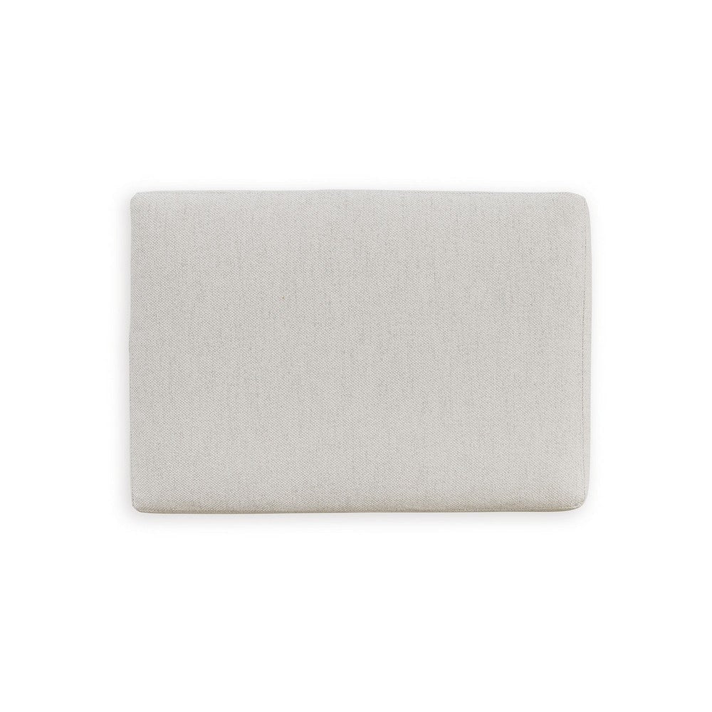 Ashley Maite Ottoman Modern Chalk Gray Polyester Soft Cushions 34 Inch BM331861