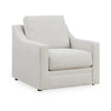 Ashley Maite Accent Armchair, Modern Sloped Arms, Soft Chalk Gray Polyester