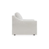 Ashley Maite Accent Armchair Modern Sloped Arms Soft Chalk Gray Polyester BM331862