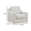 Ashley Maite Accent Armchair Modern Sloped Arms Soft Chalk Gray Polyester BM331862