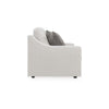 Ashley Maite Loveseat Modern Chalk Gray Polyester 2 Throw Pillows 62 Inch BM331863