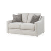 Ashley Maite Loveseat Modern Chalk Gray Polyester 2 Throw Pillows 62 Inch BM331863