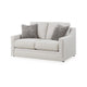 Ashley Maite Loveseat Modern Chalk Gray Polyester 2 Throw Pillows 62 Inch BM331863