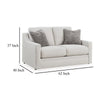 Ashley Maite Loveseat Modern Chalk Gray Polyester 2 Throw Pillows 62 Inch BM331863