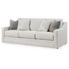 Ashley Maite Sofa Modern Chalk Gray Polyester 4 Throw Pillows 88 Inch BM331864