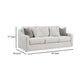 Ashley Maite Sofa Modern Chalk Gray Polyester 4 Throw Pillows 88 Inch BM331864