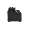 Ashley Wryen Loveseat Onyx Black Polyester 2 Accent Throw Pillows 67 Inch BM331867