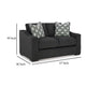 Ashley Wryen Loveseat Onyx Black Polyester 2 Accent Throw Pillows 67 Inch BM331867