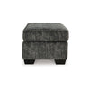 Ashley Layla Accent Ottoman Contemporary Dark Gray Polyester Black 35 Inch BM331871
