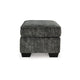 Ashley Layla Accent Ottoman Contemporary Dark Gray Polyester Black 35 Inch BM331871
