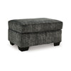 Ashley Layla Accent Ottoman, Contemporary Dark Gray Polyester, Black, 35 Inch