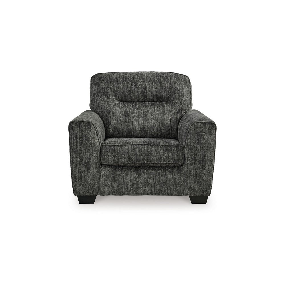 Ashley Layla Accent Armchair, Extra Plush Cushioned Dark Gray Polyester
