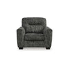 Ashley Layla Accent Armchair Extra Plush Cushioned Dark Gray Polyester