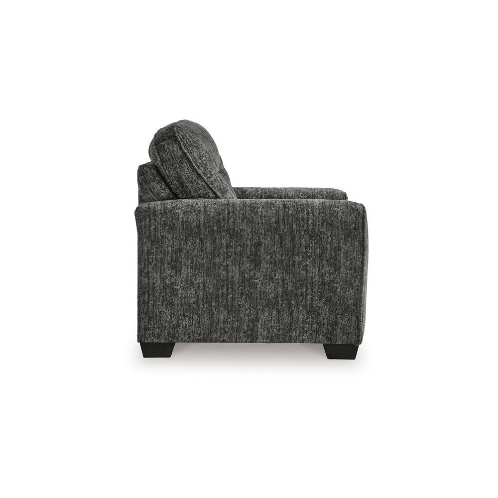 Ashley Layla Accent Armchair Extra Plush Cushioned Dark Gray Polyester