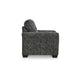 Ashley Layla Accent Armchair, Extra Plush Cushioned Dark Gray Polyester