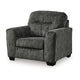 Ashley Layla Accent Armchair Extra Plush Cushioned Dark Gray Polyester
