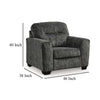 Ashley Layla Accent Armchair Extra Plush Cushioned Dark Gray Polyester