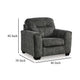 Ashley Layla Accent Armchair Extra Plush Cushioned Dark Gray Polyester