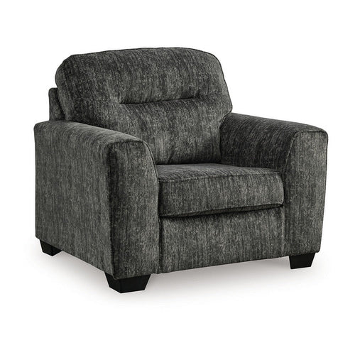 Ashley Layla Accent Armchair, Extra Plush Cushioned Dark Gray Polyester