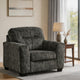 Ashley Layla Accent Armchair, Extra Plush Cushioned Dark Gray Polyester