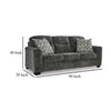 Ashley Layla Sofa Extra Plush Dark Gray Polyester 2 Accent Pillows 90 Inch BM331874